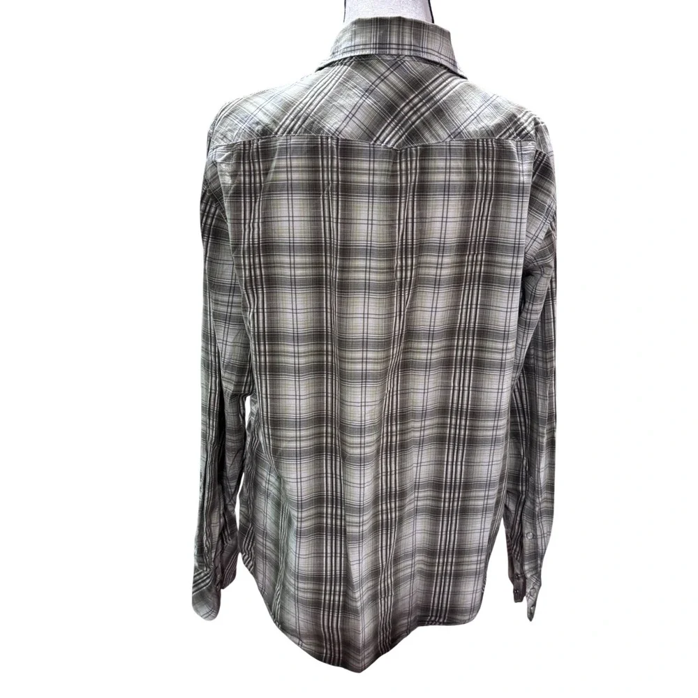 Banana‎ Republic Mens Slim Fit Plaid Long Sleeve Button Down Shirt Size L